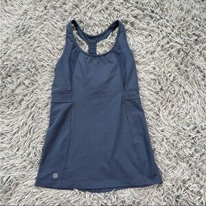 Athleta Dark Blue Performance Tank Top Workout Athletic Racerback Exercise XS